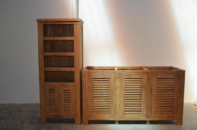 Teak maatwerk dressoir + kast