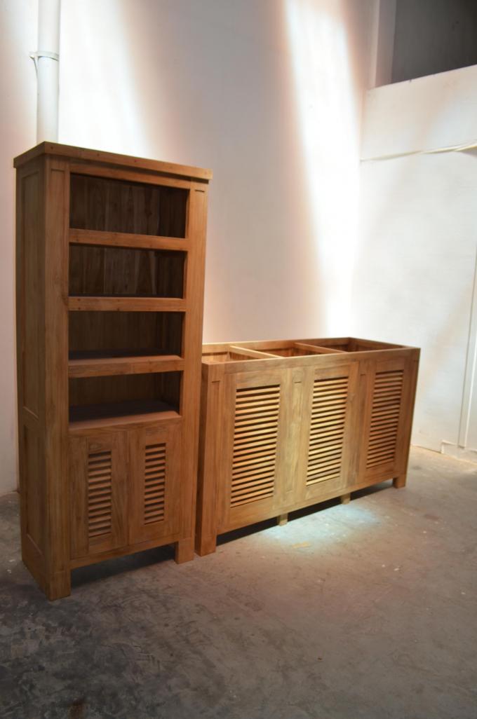 Teak maatwerk dressoir + kast