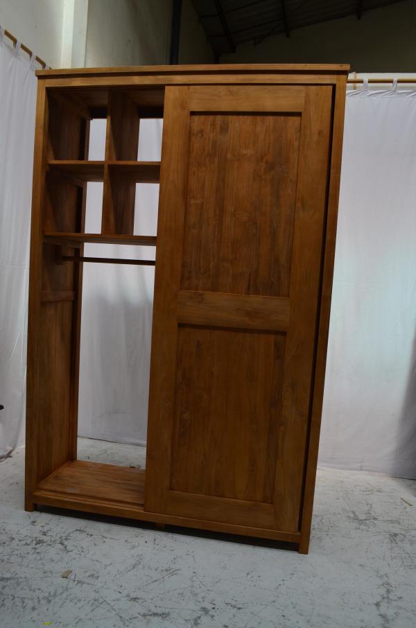 Teak maatwerk kast