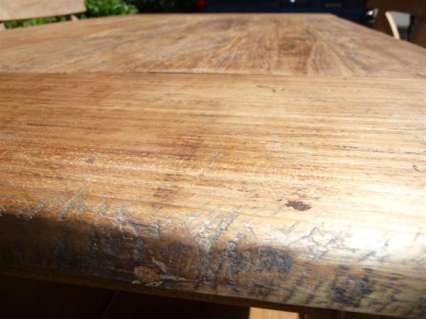 Meenemen heb vertrouwen boeren teak tafel oud hout 120x80 | Teakmeubelen.com