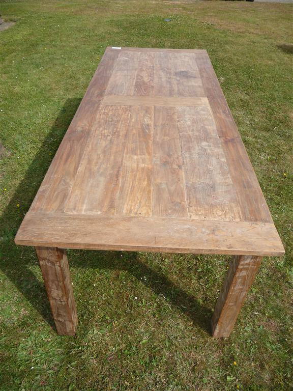 Teak Tafel Oud Hout 260x100 | Teakmeubelen.com