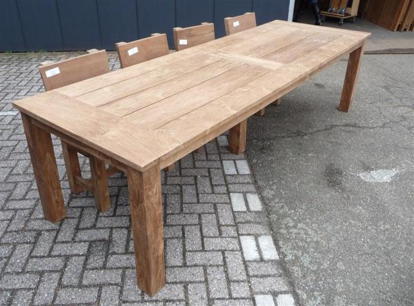 Teak Tuintafel Kasar 300x100 | Teakmeubelen.com